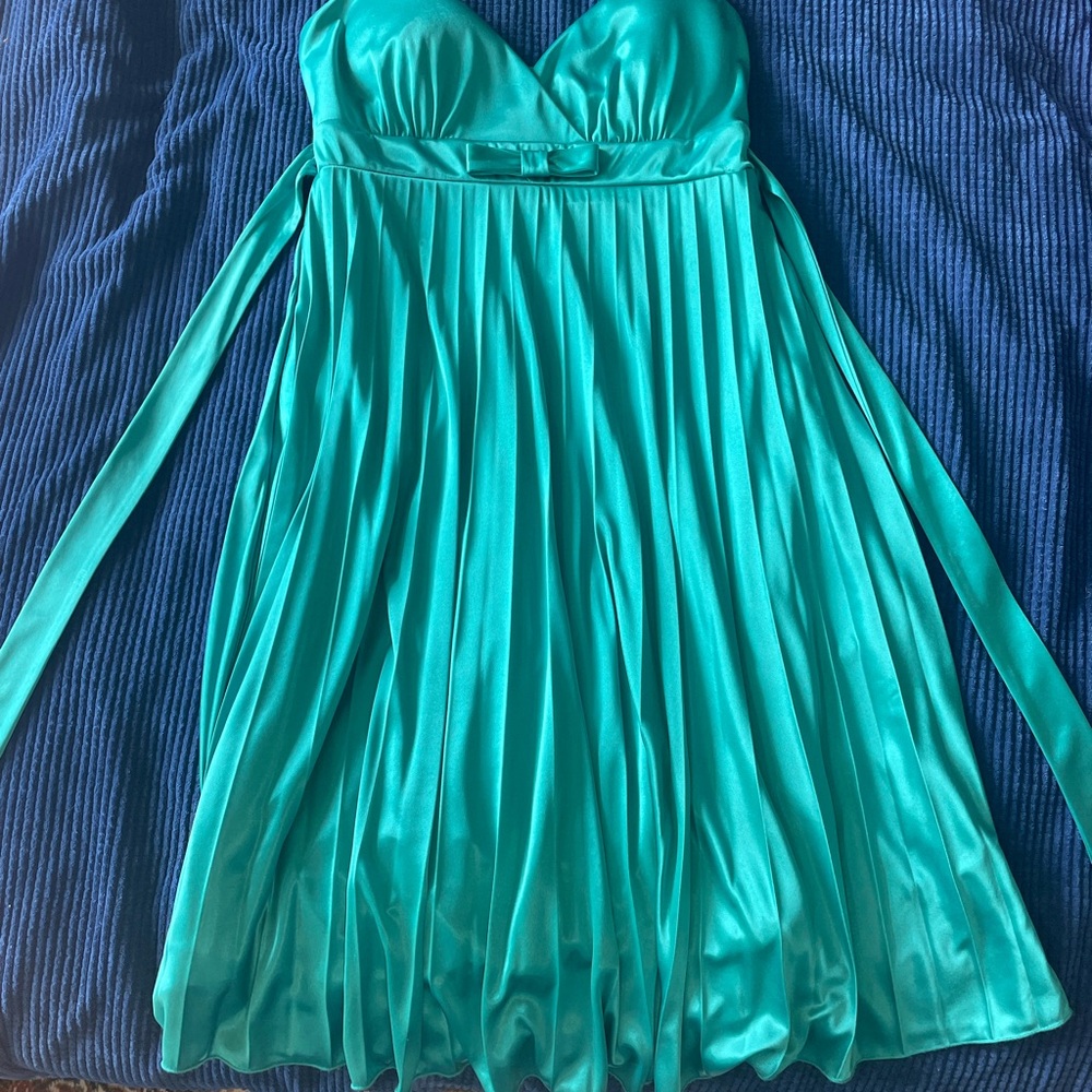 Iz Byer Turquoise Mini Dress